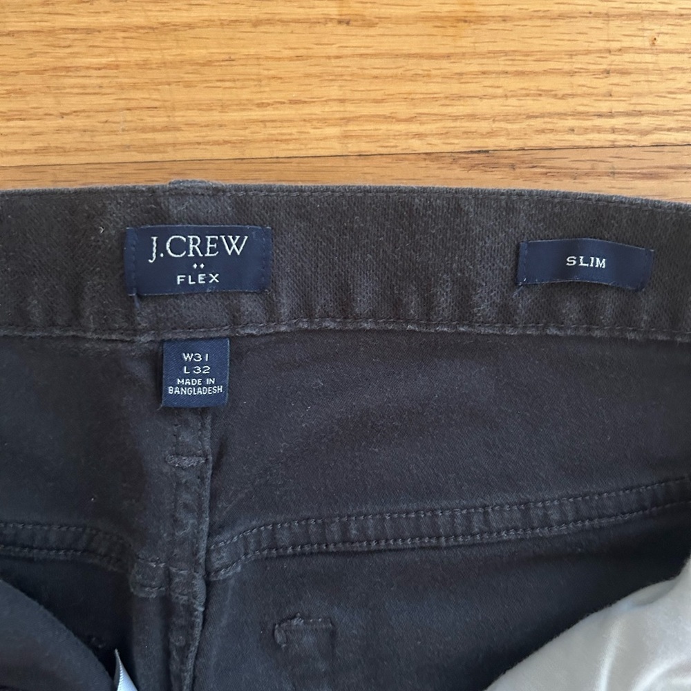 J.Crew Flex Slim Pants in Dark Gray